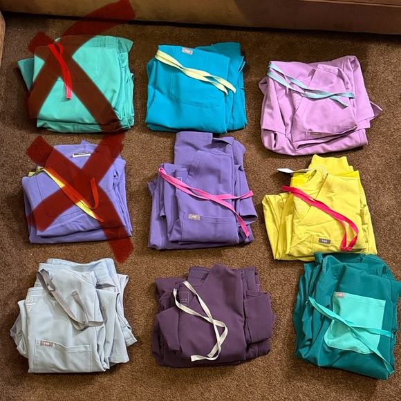 Figs Other - Chalk pink, ultra rose, amethyst and dark harbor bundle figs